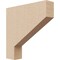 Ekena Millwork 2"W x 10"D x 10"H Thin Clemmons Rough Cedar Woodgrain TimberThane Corbel, Primed Tan CORUR02X10X10CLERCPR - alternate 1